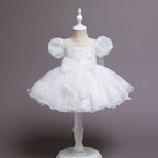 Robe cérémonie bébé manche bouffante