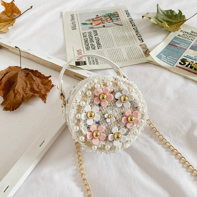 Bolso bohemio floral para niñas