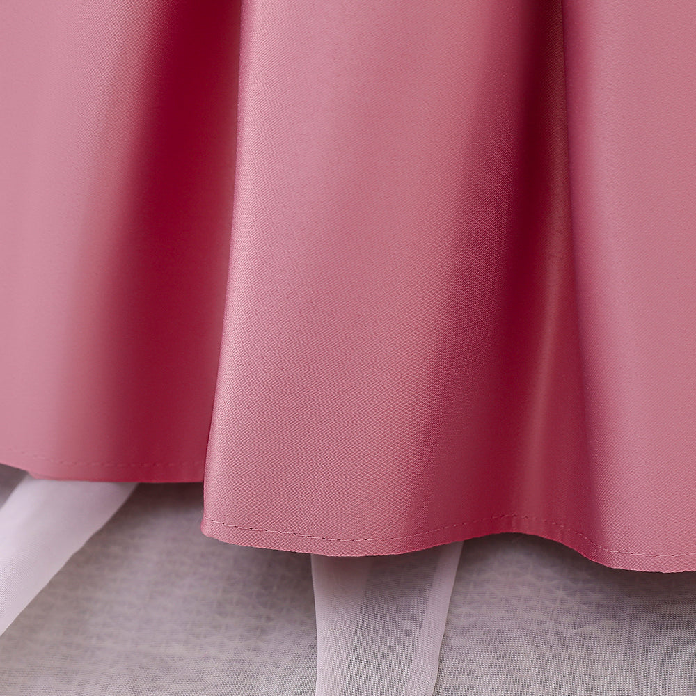 Robe cérémonie bébé fille satinée
