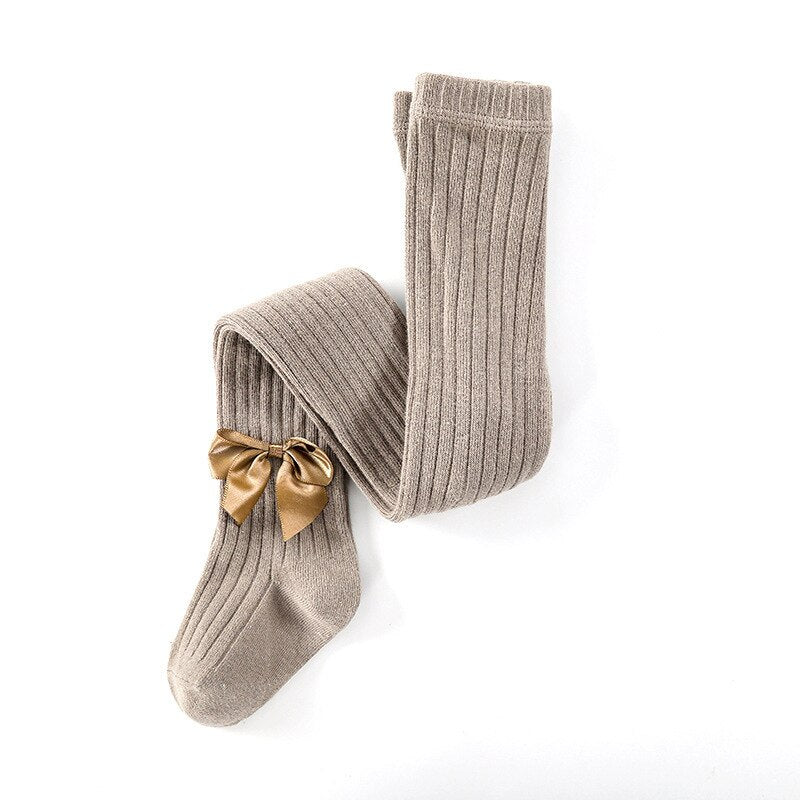 Collant leggeri con fiocco