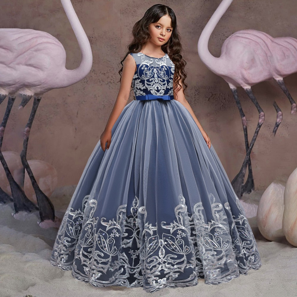 Robe princesse fille Flamant