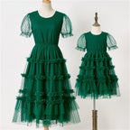 robe longue mère et fille