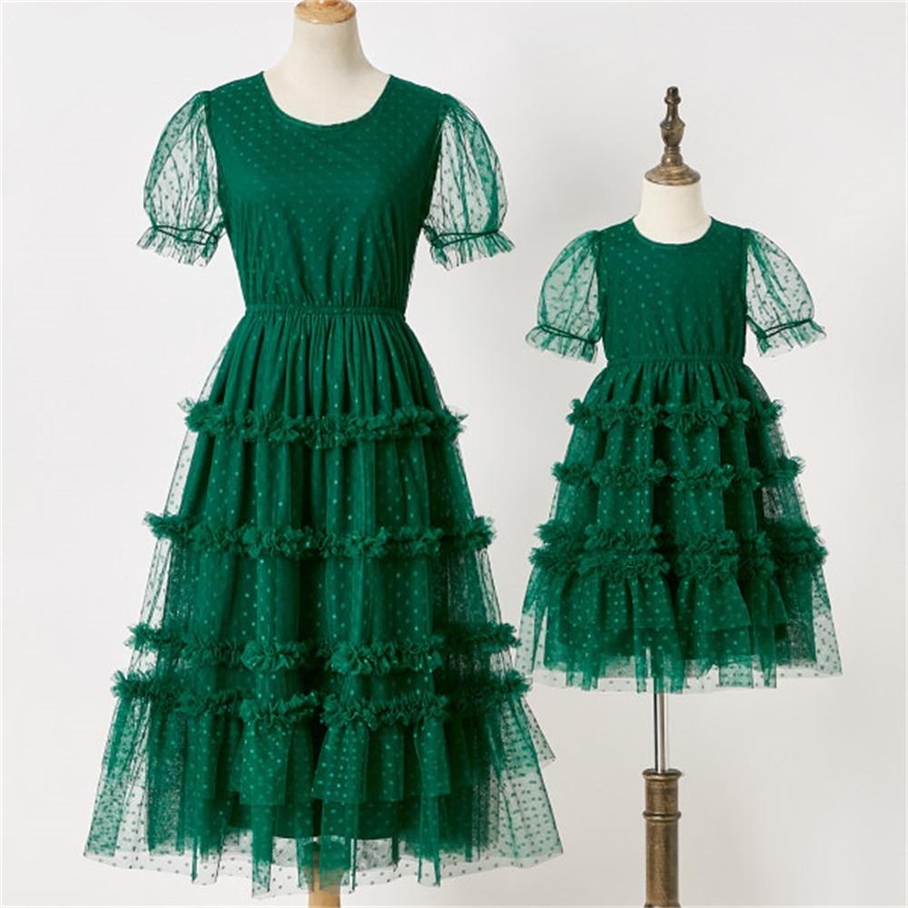 robe longue mère et fille