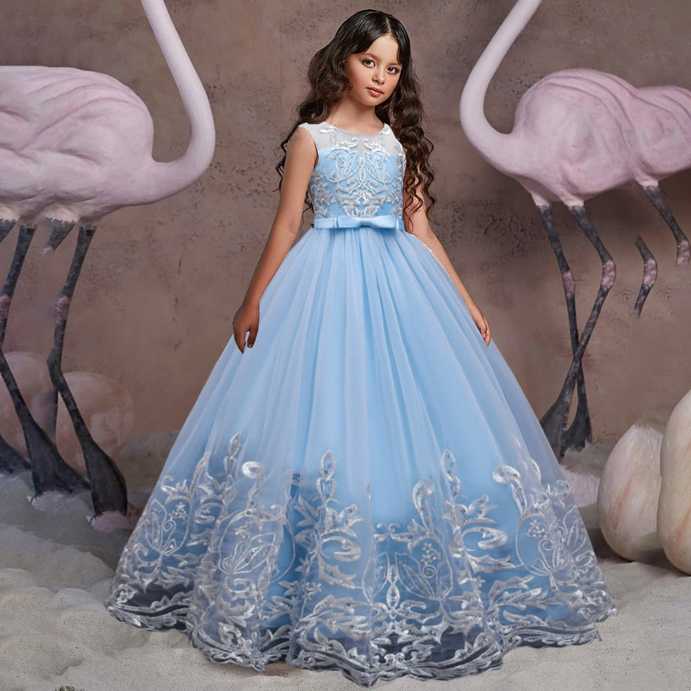 Robe princesse fille Flamant