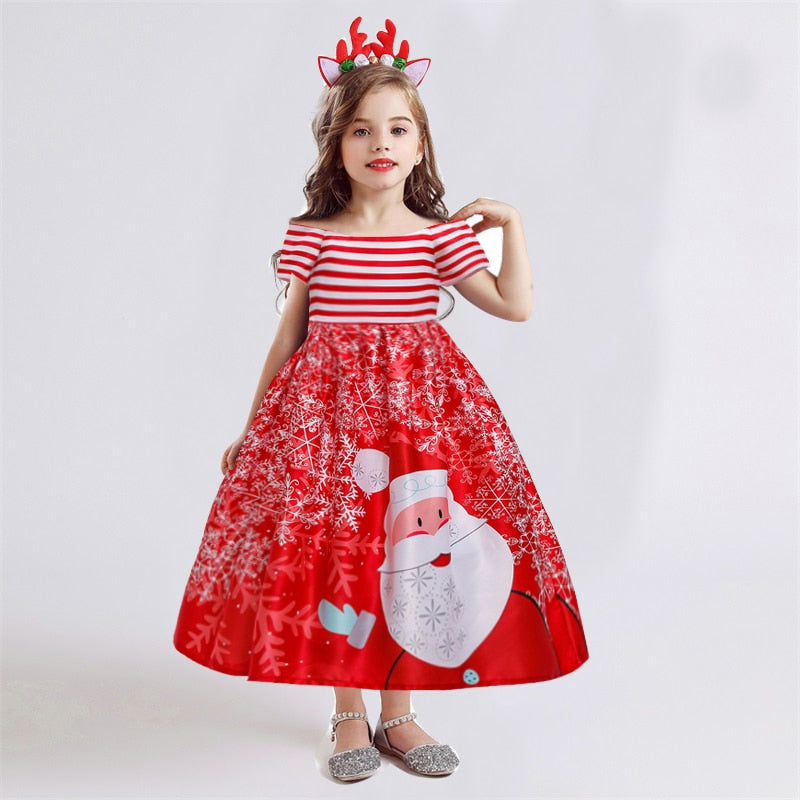 robe de noel fille au style marinière
