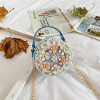 Bolso bohemio floral colorido para niñas