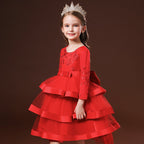 Robe de soirée fille rouge