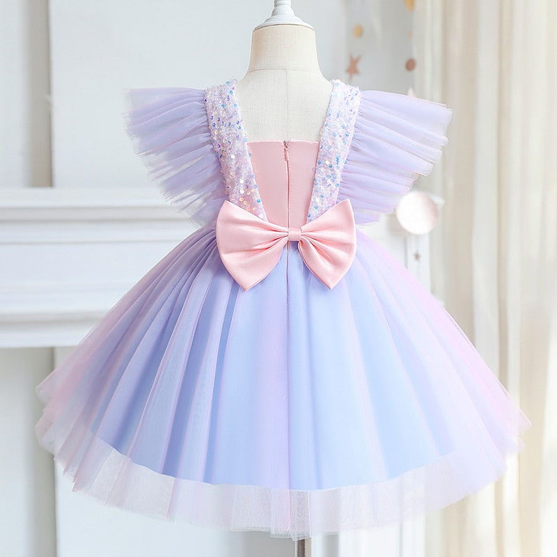 Robe princesse fille à volant