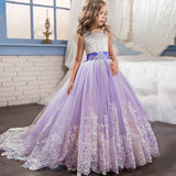 robe de demoisellle d'honneur fille violette