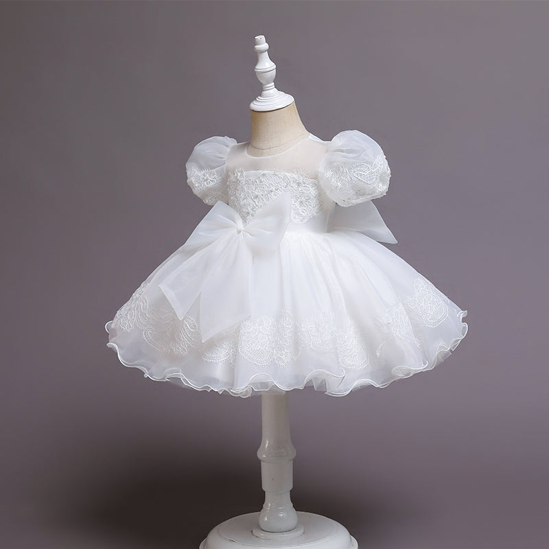 Robe cérémonie bébé manche bouffante