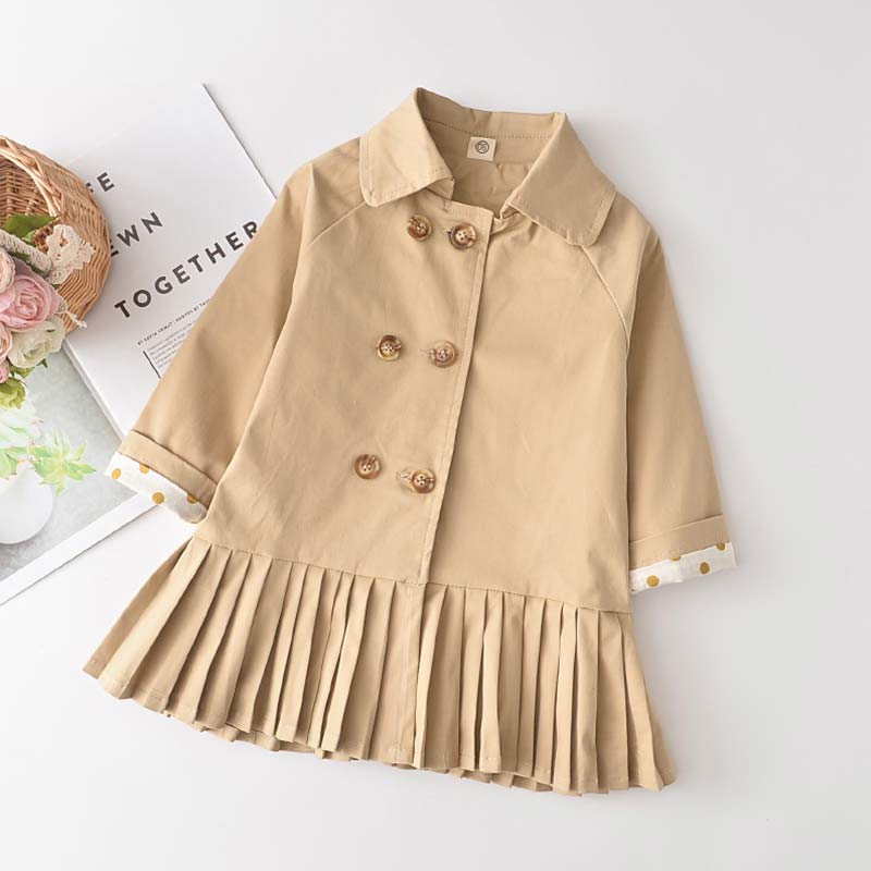 trench beige pour petite fille