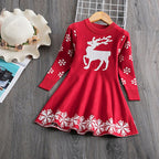 robe pour noel enfant rouge