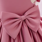 Robe cérémonie bébé fille satinée