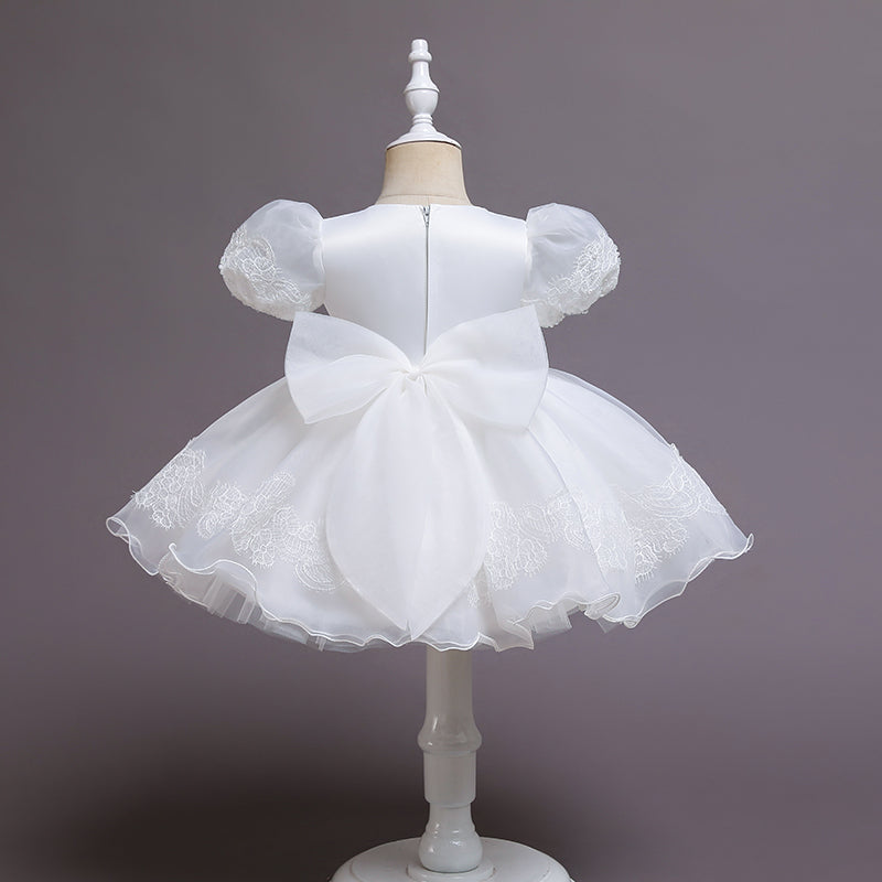 Robe cérémonie bébé manche bouffante
