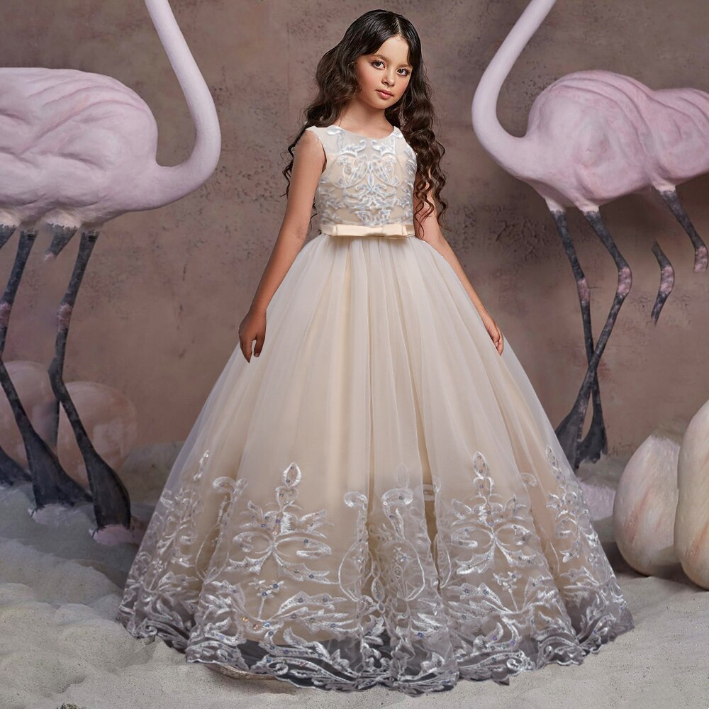 Robe princesse fille Flamant