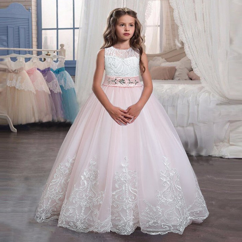 Robe princesse fille Flamant