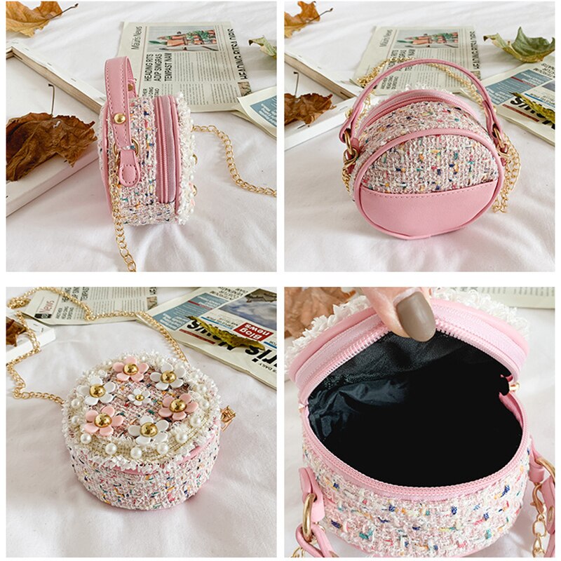 Bolso bohemio floral colorido para niñas