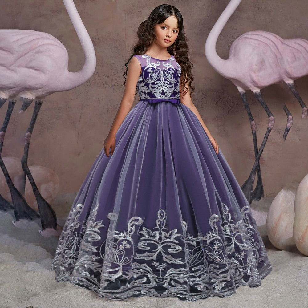 Vestido de princesa flamenco para niñas