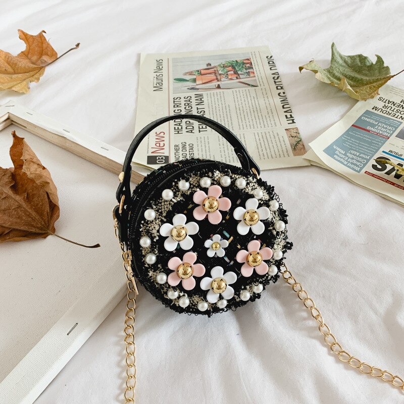 Bolso bohemio floral para niñas
