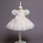 Robe cérémonie bébé manche bouffante