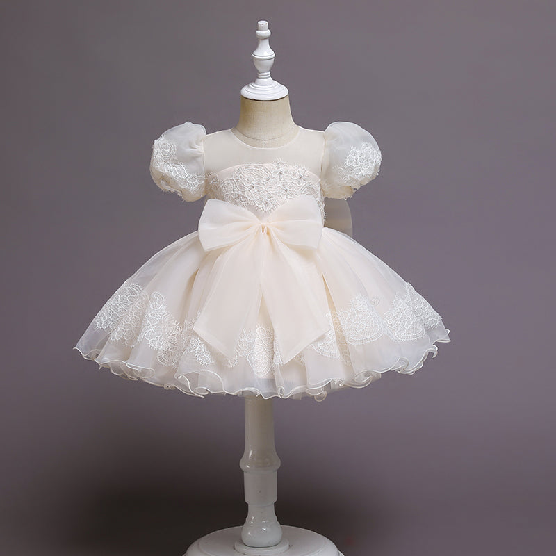 Robe cérémonie bébé manche bouffante