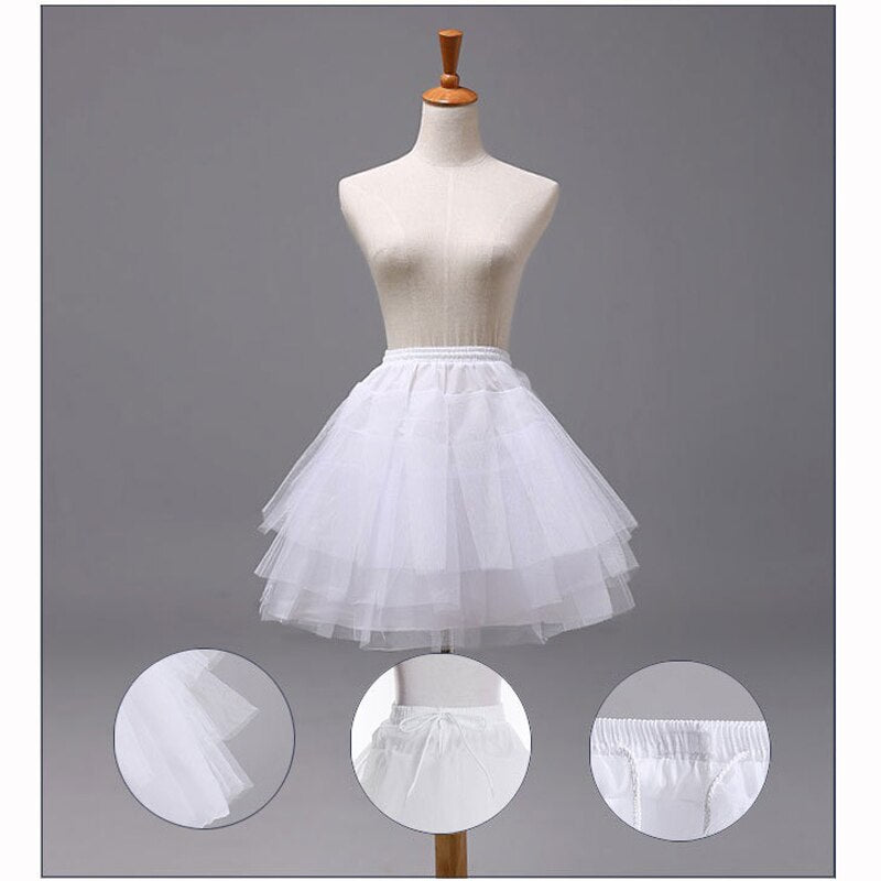 détails du jupon pour petite fille