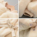 Cappotto per neonato con effetto pelliccia sintetica