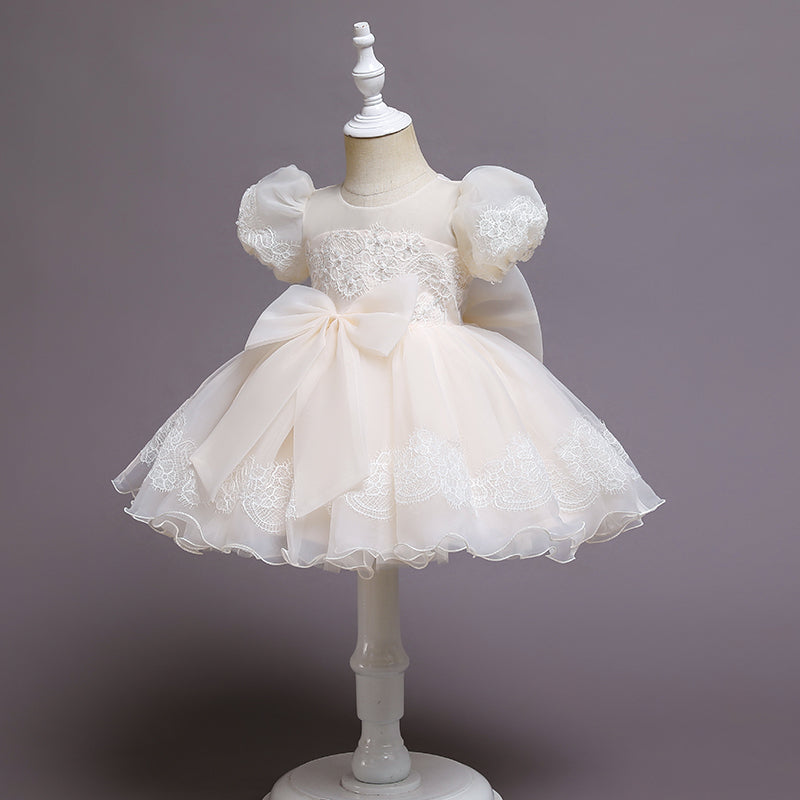 Robe cérémonie bébé manche bouffante