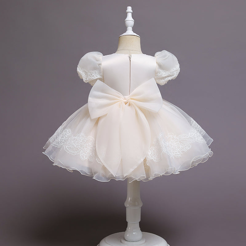 Robe cérémonie bébé manche bouffante