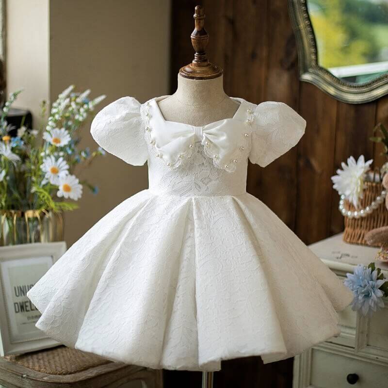 Robe baptême bébé fille