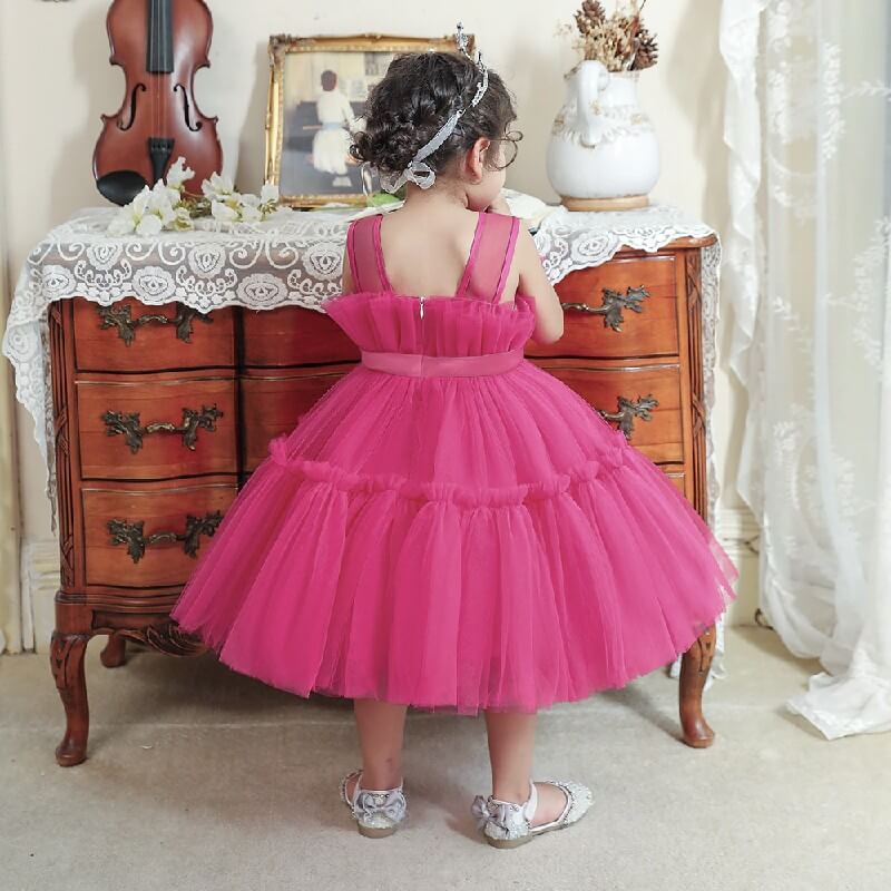 Robe fuchsia princesse bal