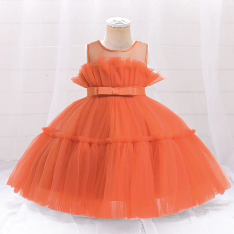 Robe princesse bal orange