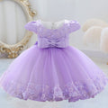 Robe anniversaire bébé fille rose 18 mois