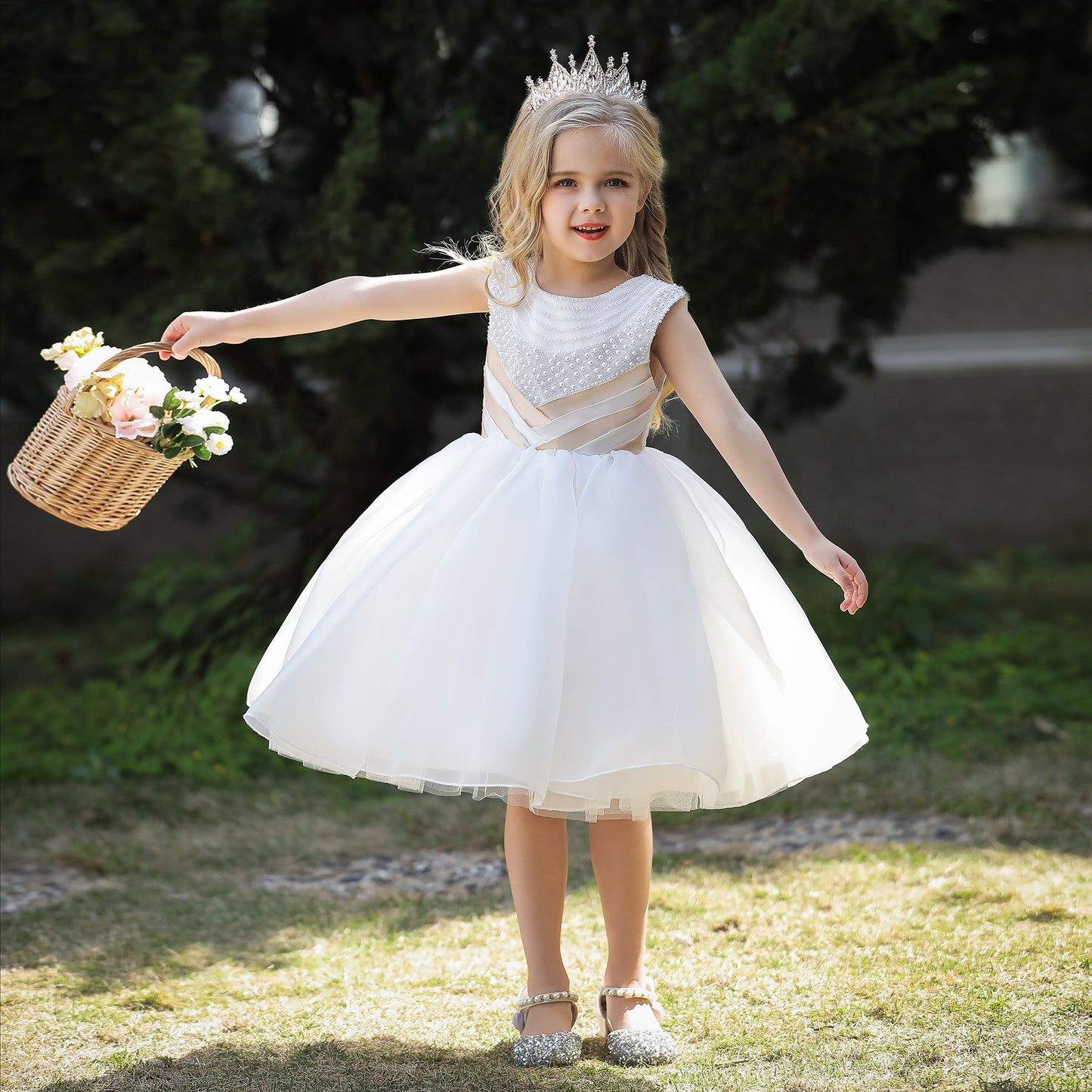 Robe cérémonie fille blanc