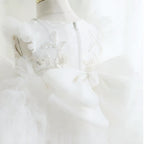 Abito formale bianco in rilievo per bambini