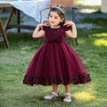 Robe anniversaire bébé fille violette 12 mois