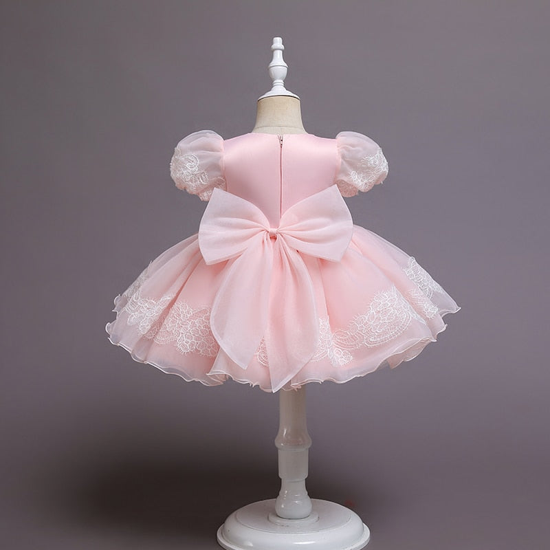 Robe cérémonie bébé manche bouffante