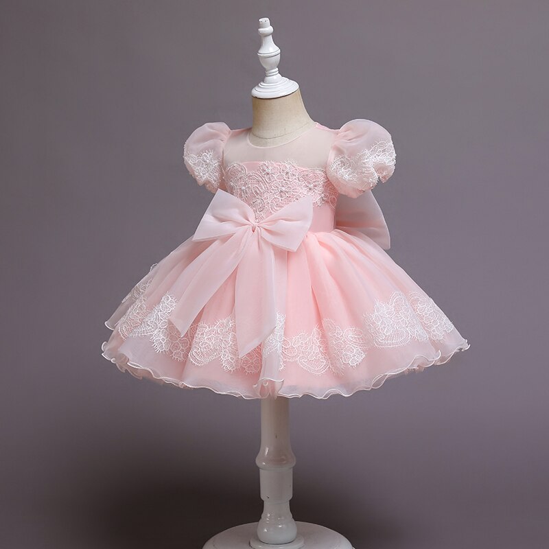 Robe cérémonie bébé manche bouffante