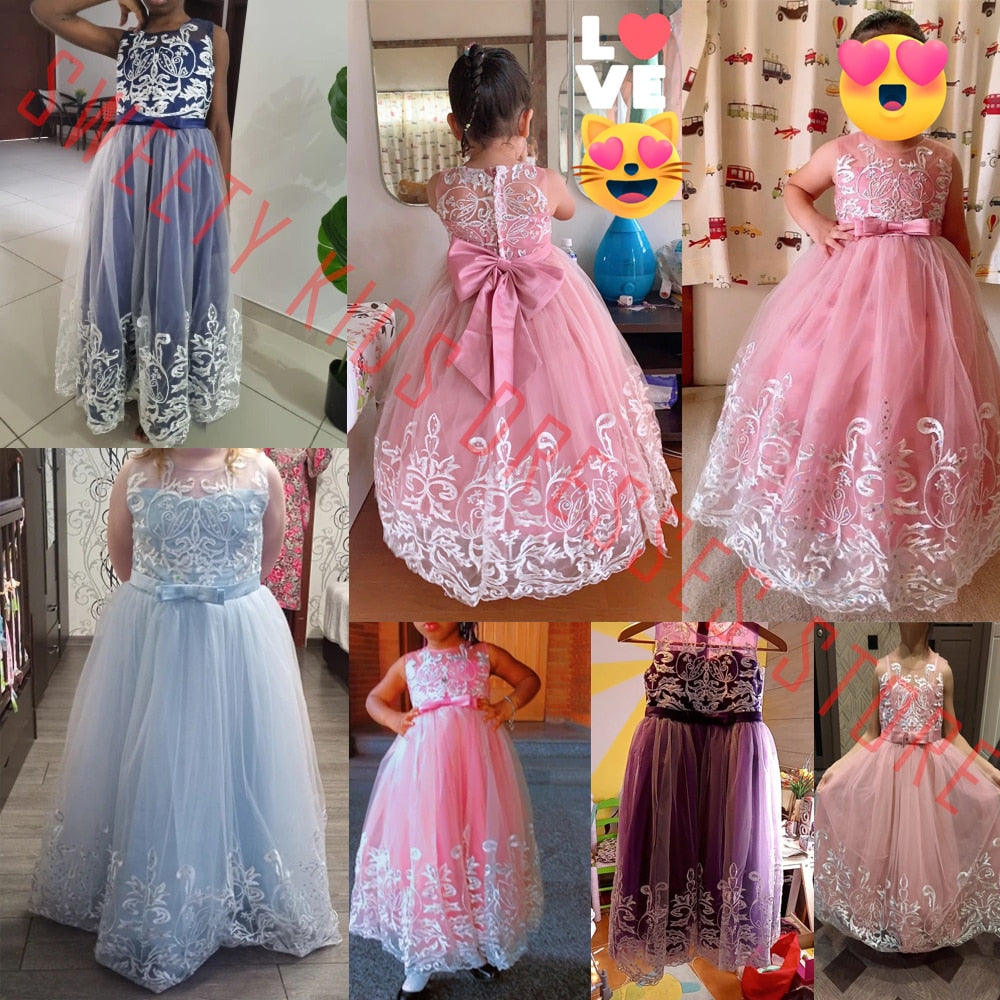 Vestido de princesa flamenco para niñas