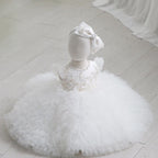 magnifique robe de bébé fille pour baptême
