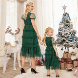 Mère et fille robe identique Noël