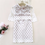 mère fille robe blanche