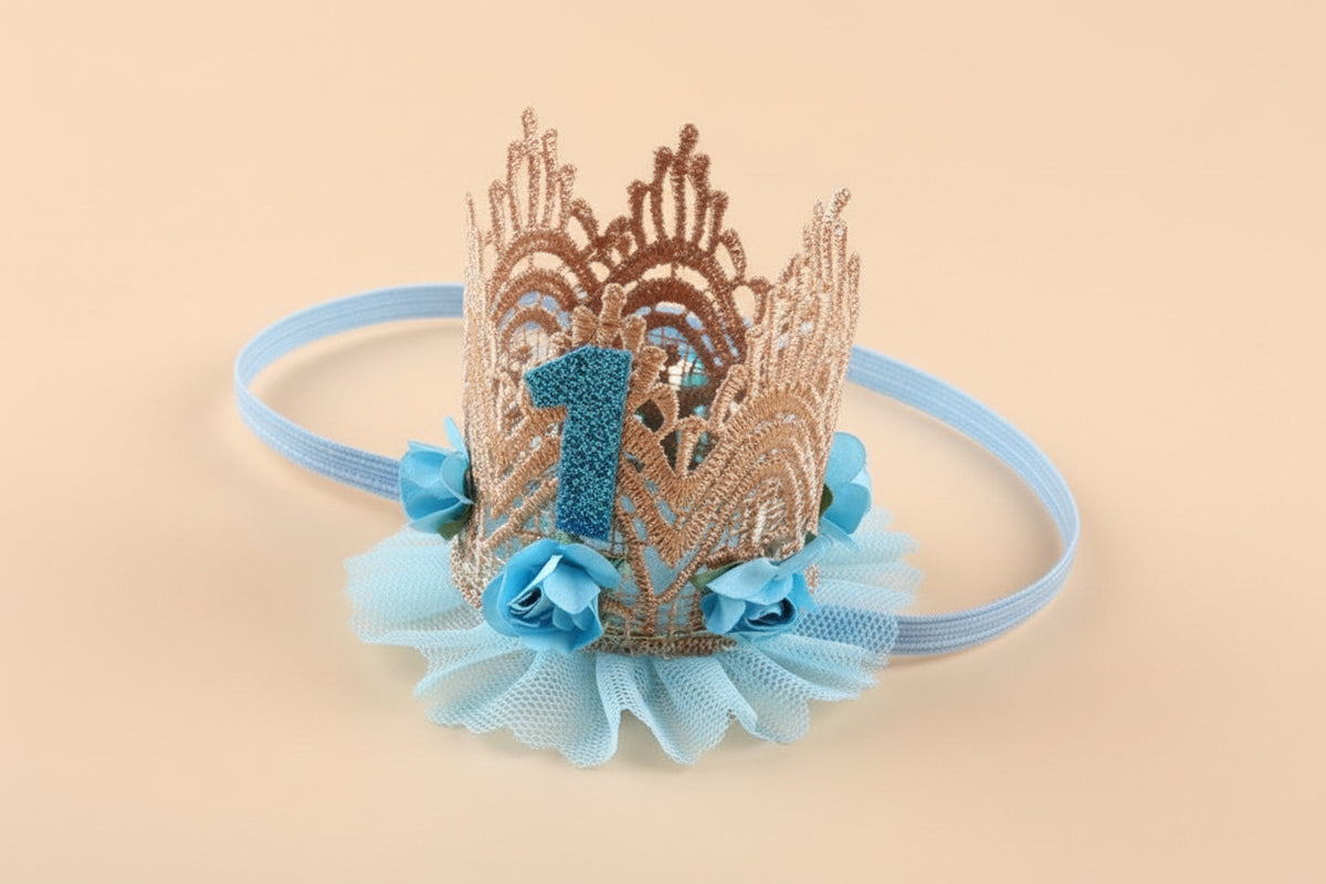 I LOVE FANCY DRESS Serre-tête Licorne Doré Pailleté – Accessoire Cheveux Pour Fête D'Anniversaire Fille – Taille Unique