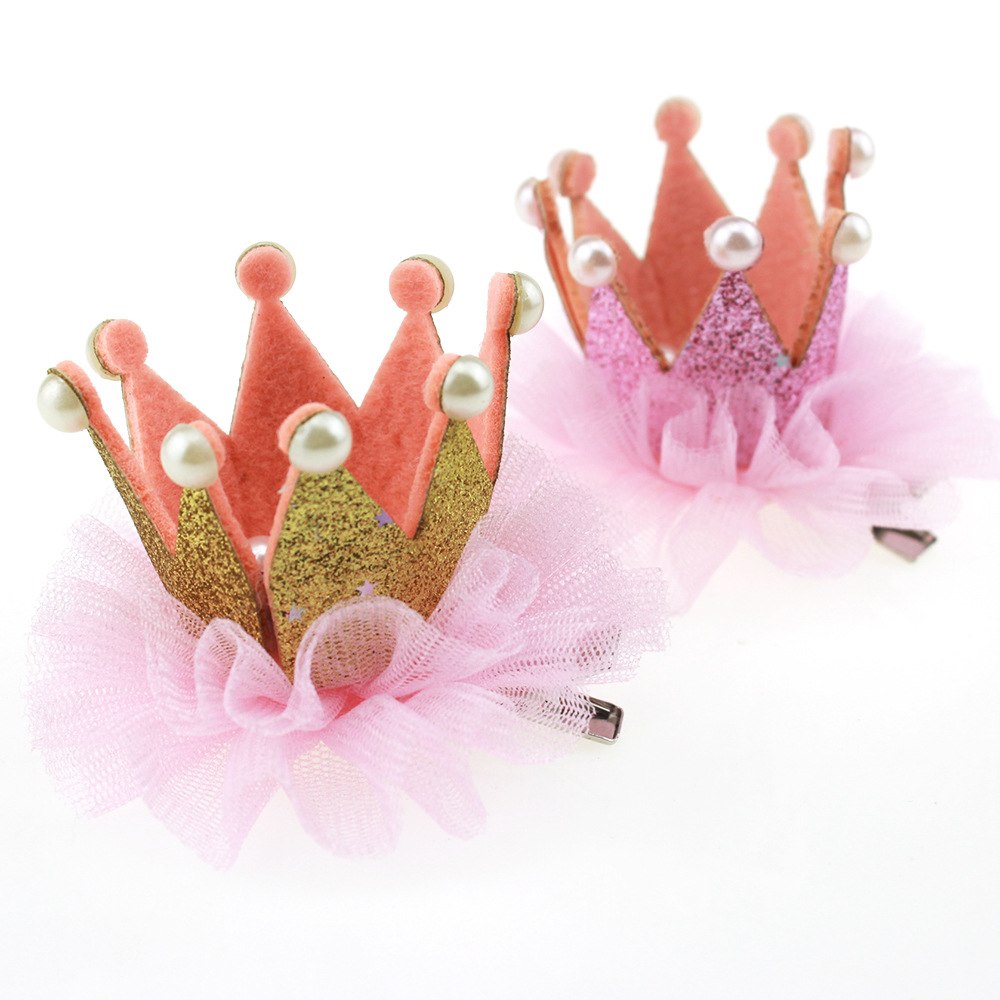 barrette couronne pour petite fille
