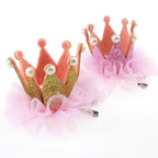 barrette couronne pour petite fille