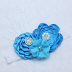 Diadema - Flor y pedrería 