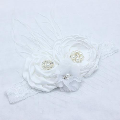 Diadema - Flor y pedrería 