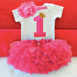 robe anniversaire bébé fille 12 mois rose