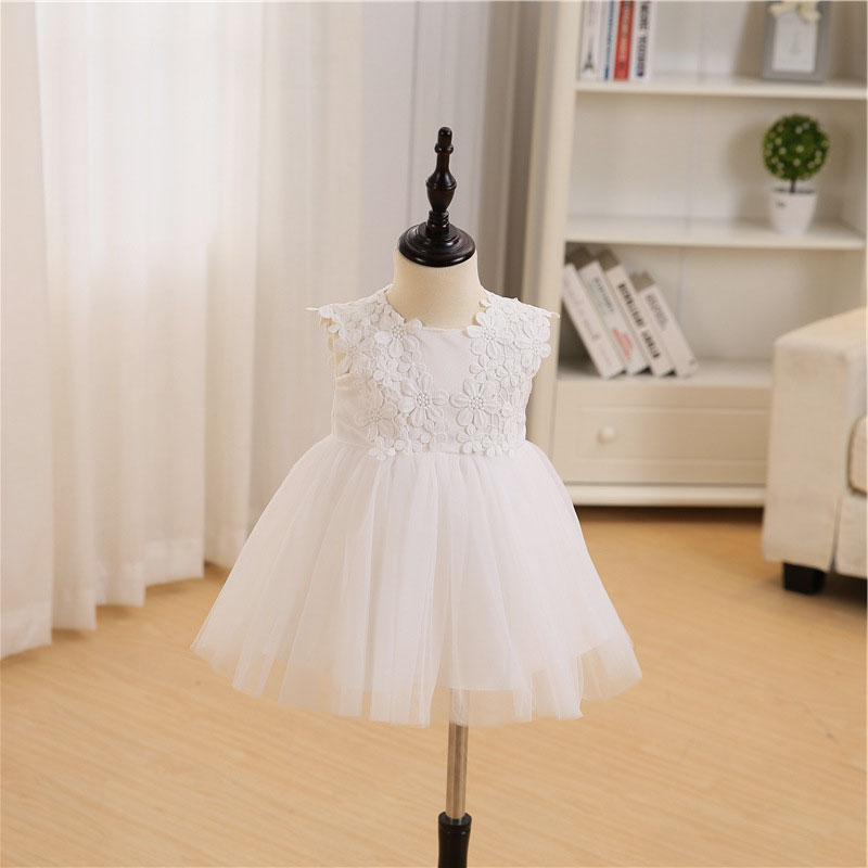 robe baptême bébé fille blanche