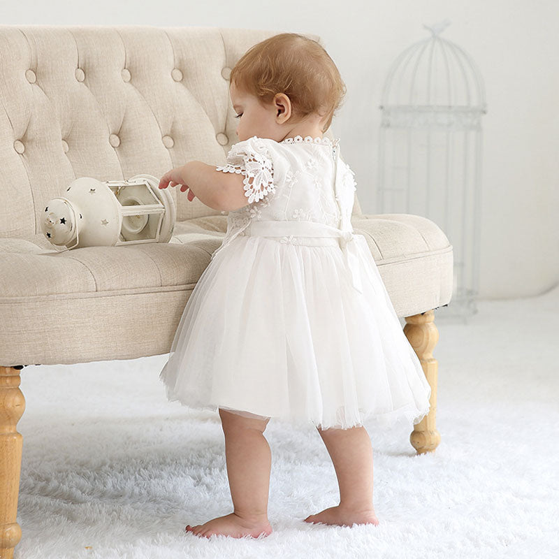 robe baptême dentelle